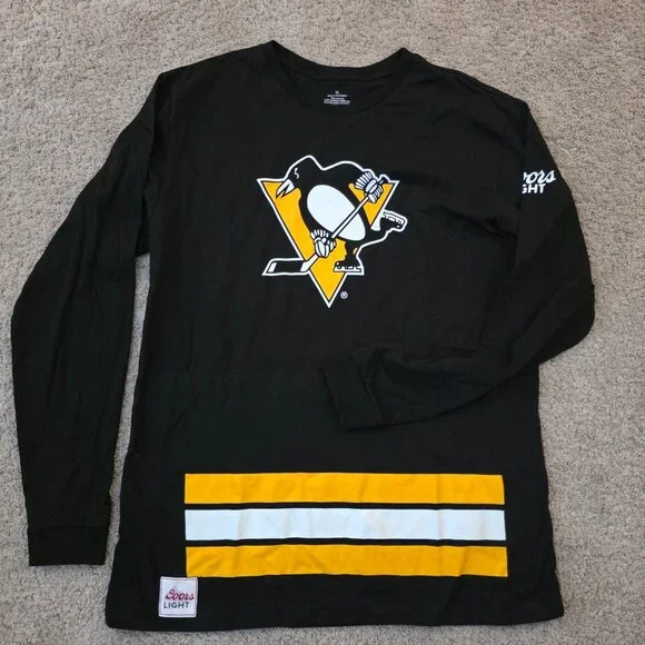 Pittsburgh Penguins Coors Light Graphics & Logo Adult Extra Large - Picture 1 of 3